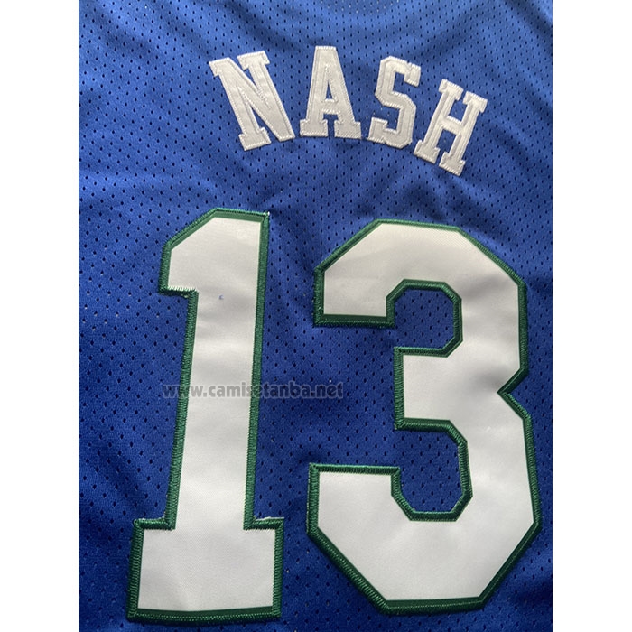 Camiseta Nino Dallas Mavericks Steve Nash #13 Mitchell & Ness 1998-99 Azul